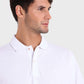 Polera Hombre Arrow Pique Cuello Polo Básica Blanco