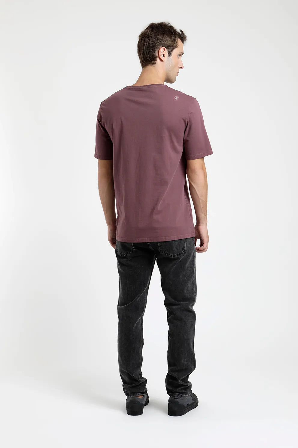 polera-hombre-manga-corta-plain-burdeo---algodón-orgánico