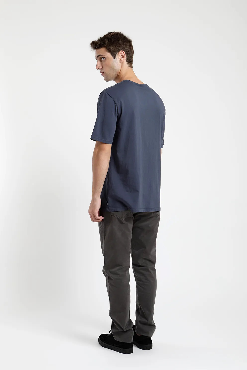 polera-hombre-manga-corta-oso-flojo-azul---algodón-orgánico