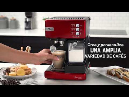 Cafetera automática de espresso negro metálico Oster® PrimaLatte™ BVSTEM6603B
