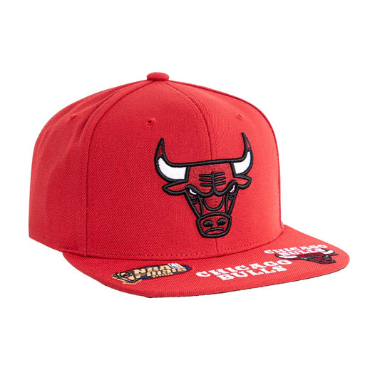 Jockey snapback mitchell and ness chicago bulls visera plana rojo NBA96