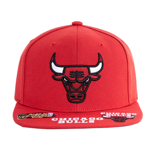 Jockey snapback mitchell and ness chicago bulls visera plana rojo NBA96