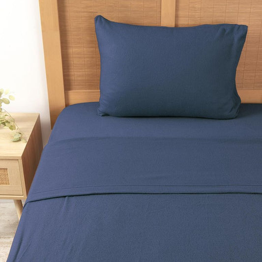 Sábanas de Polar Lisas Azul