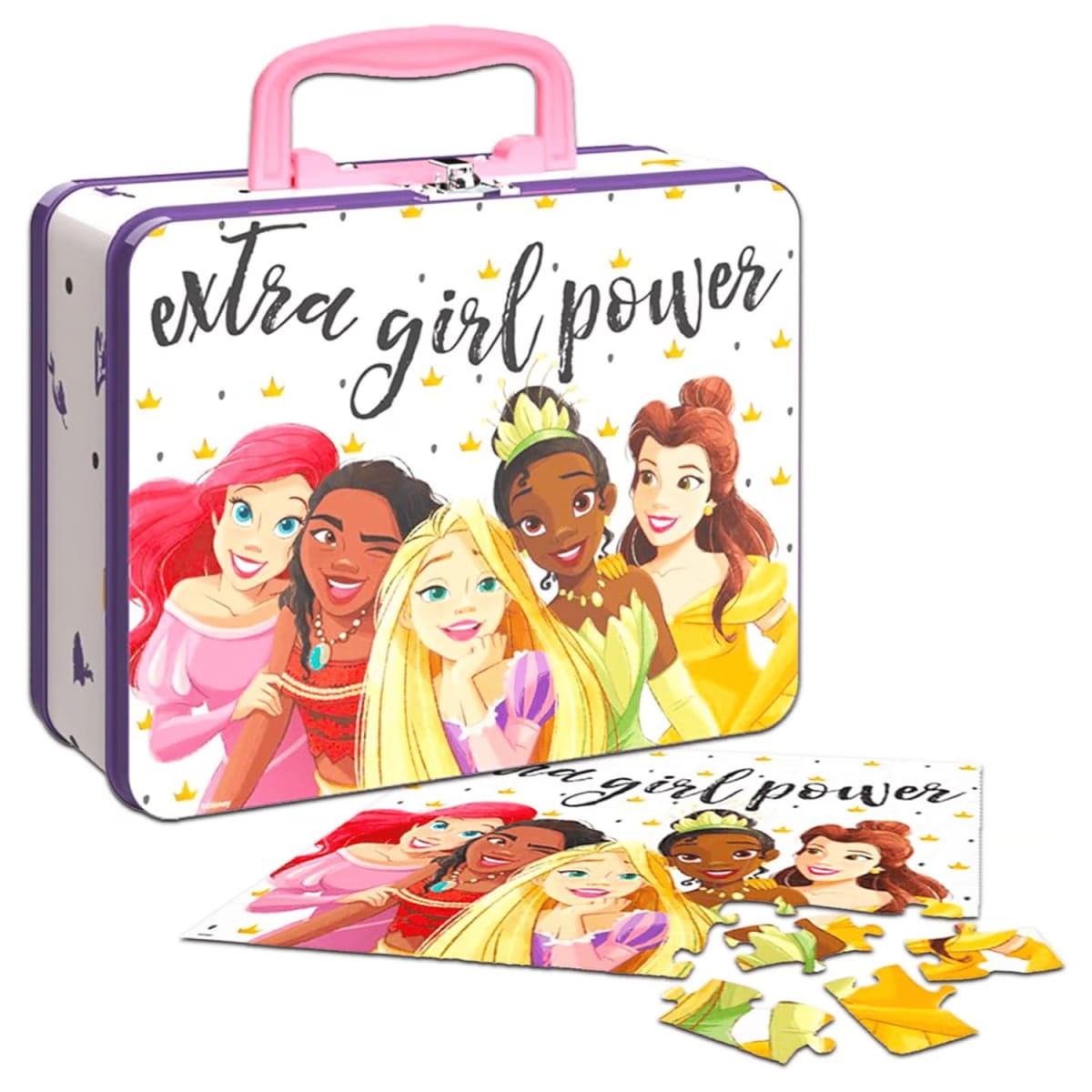 Puzzle 48 Piezas Princesas Disney Caja Metálica