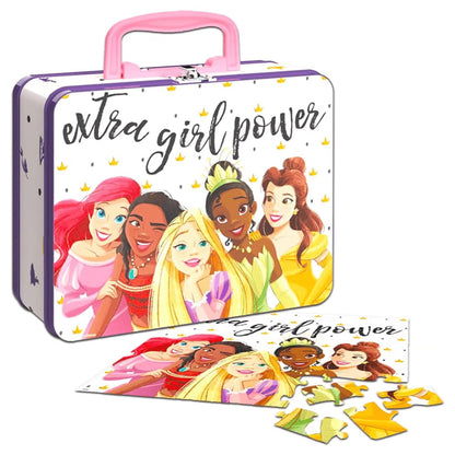 Puzzle 48 Piezas Princesas Disney Caja Metálica