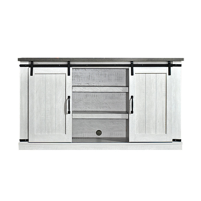 Rack Para Tv 55″ Roble Blanco