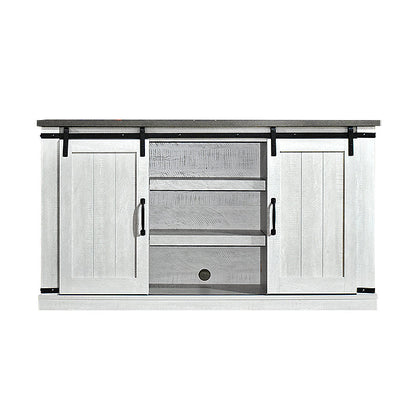Rack Para Tv 55″ Roble Blanco