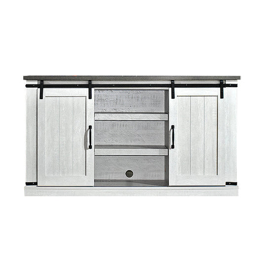 Rack Para Tv 55″ Roble Blanco
