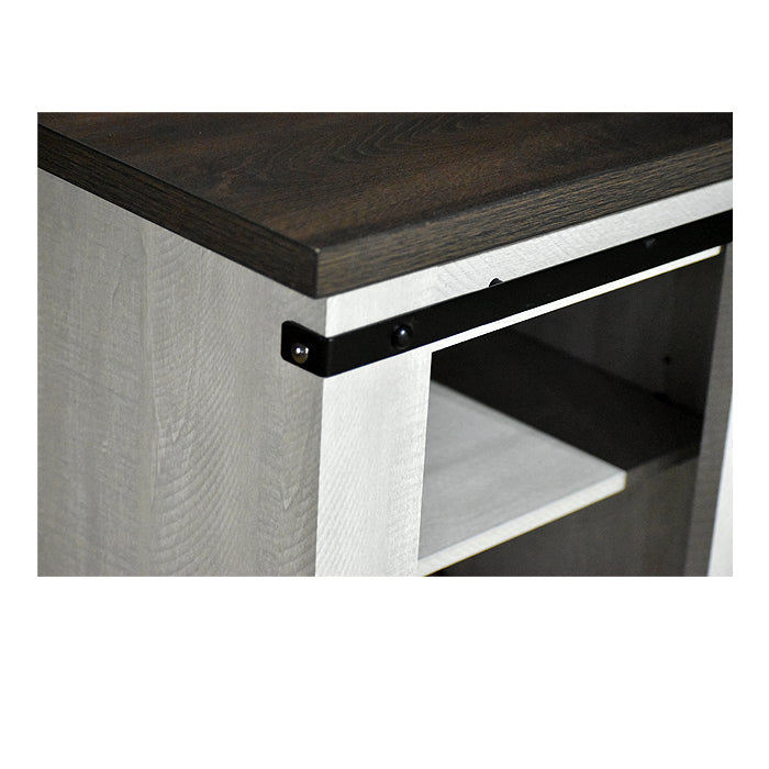 Rack Para Tv 55″ Roble Blanco