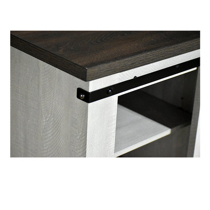 Rack Para Tv 55″ Roble Blanco
