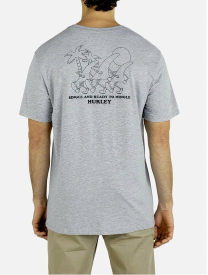 Polera Hombre Hurley Logo Gris