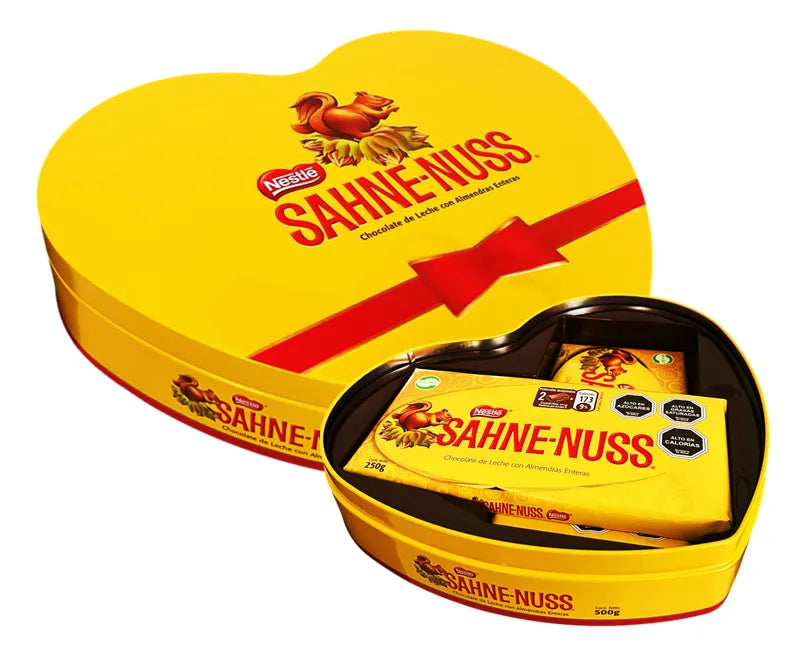 Chocolate Sahne-nuss Corazón 500 grs - Edición limitada
