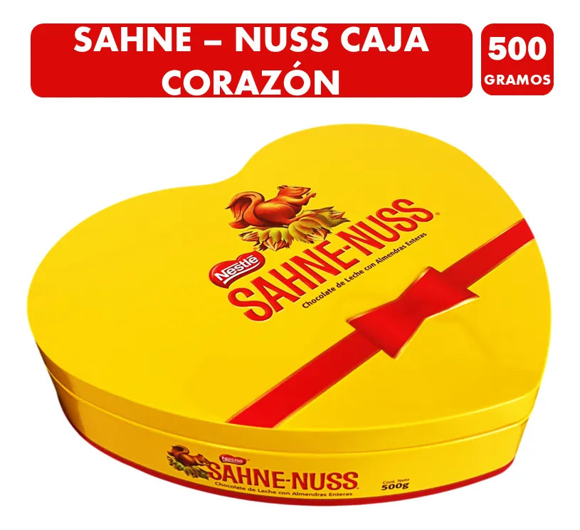 Chocolate Sahne-nuss Corazón 500 grs - Edición limitada