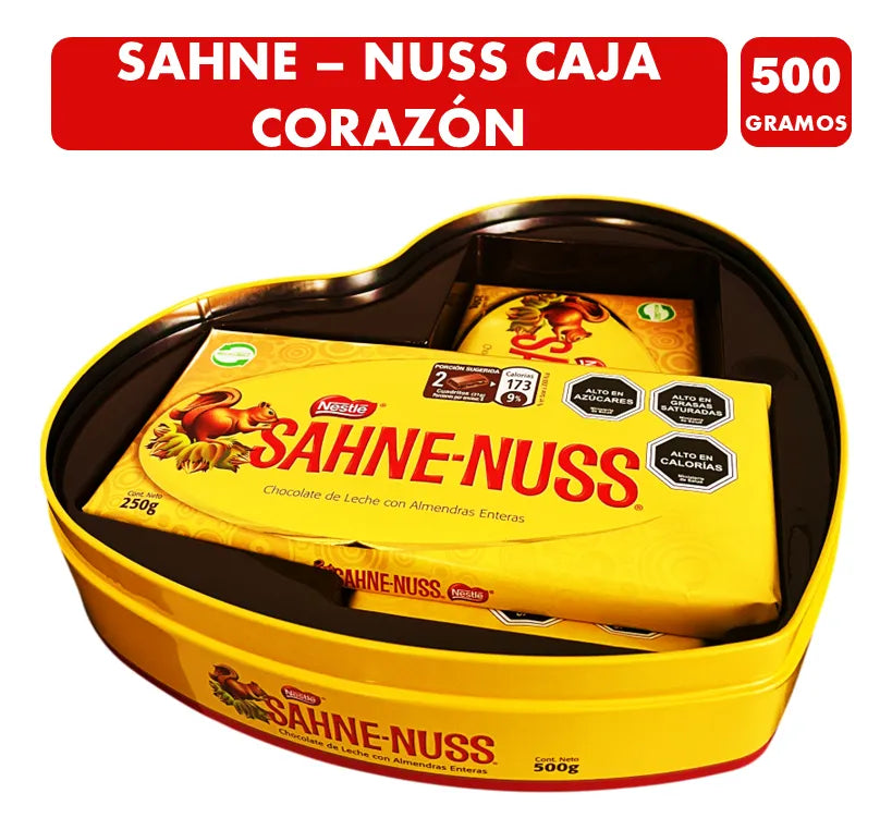 Chocolate Sahne-nuss Corazón 500 grs - Edición limitada