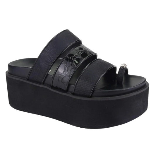 Sandalia Mujer Viru-21 Negro Moda