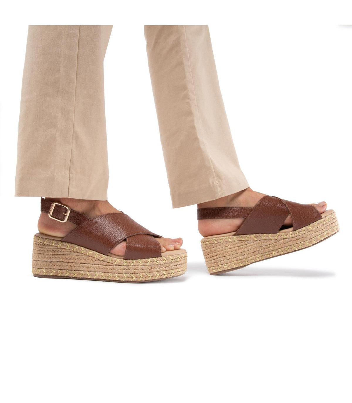 Sandalia Mujer Coni Chocolate