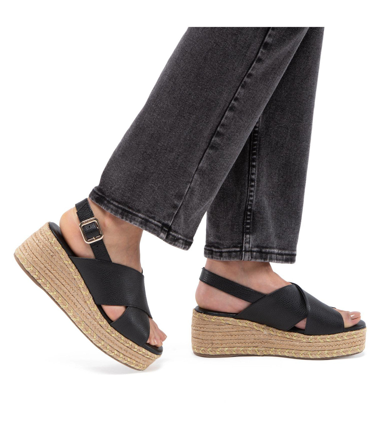 Sandalia Mujer Coni Negro