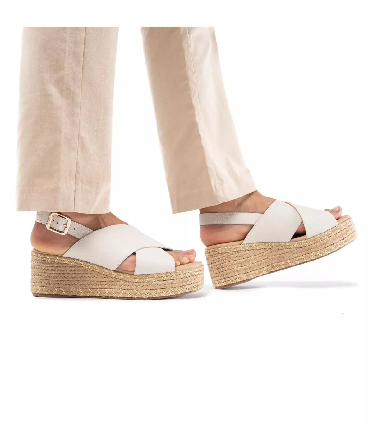 Sandalia Mujer Coni Off White