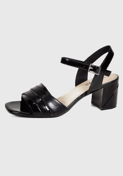 Sandalia Mujer Cuero Nevedna Negro