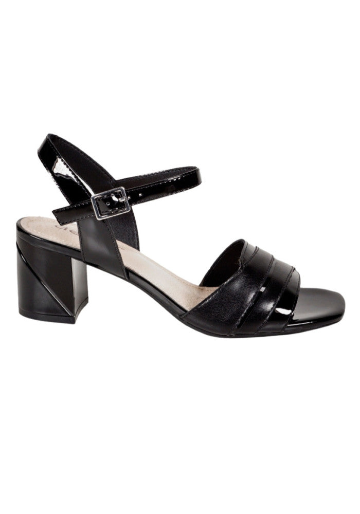 Sandalia Mujer Cuero Nevedna Negro