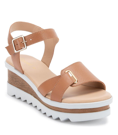 Sandalia Mujer Diletta Camel
