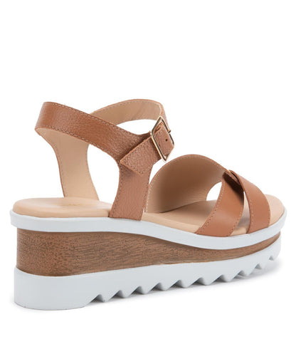 Sandalia Mujer Diletta Camel