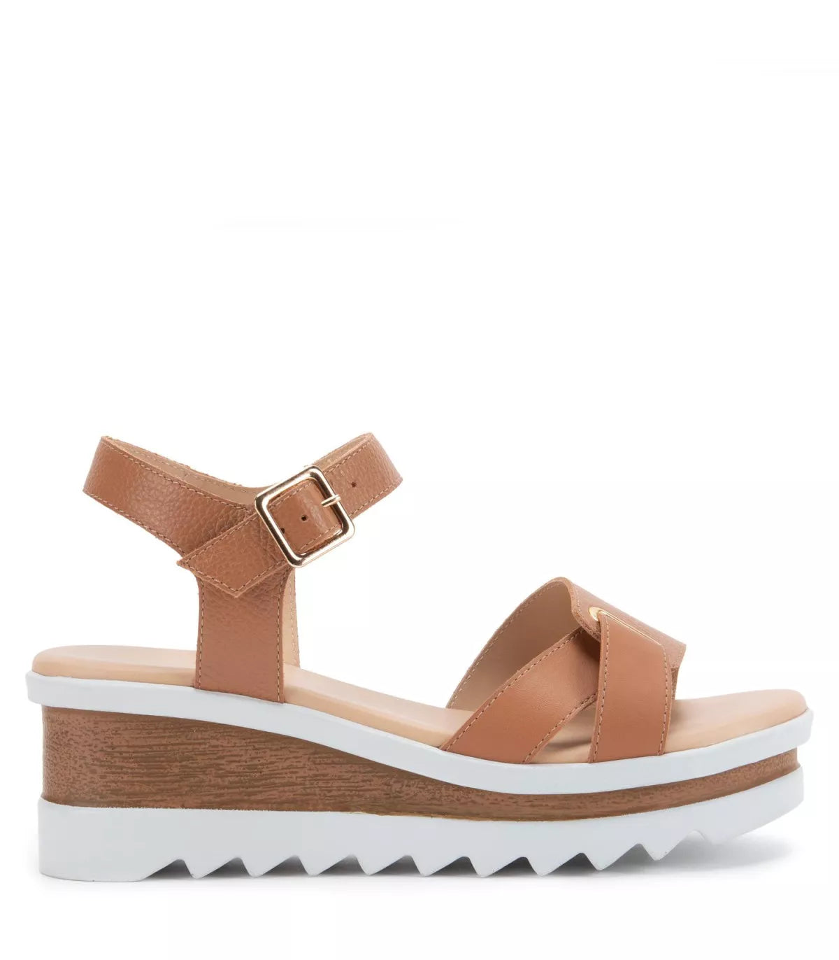 Sandalia Mujer Diletta Camel