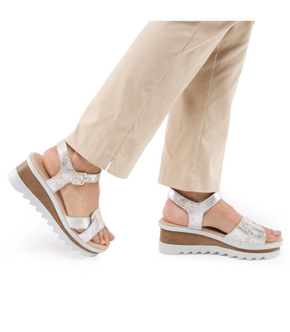 Sandalia Mujer Diletta Plateado