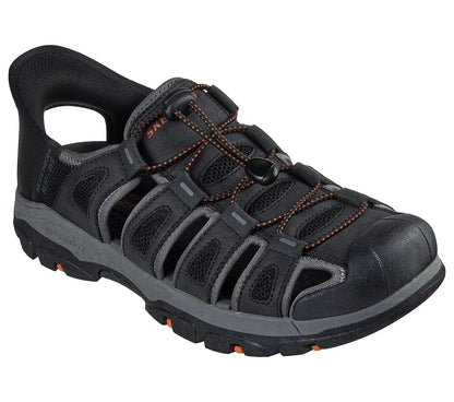 Sandalia Hombre Con Elastico Black