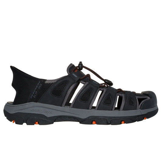 Sandalia Hombre Con Elastico Black
