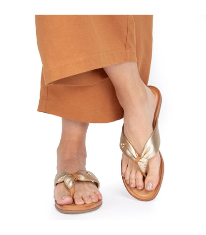 Sandalia Mujer Mila Dorado