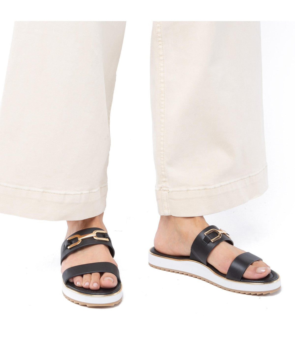 Sandalia Mujer Mira Negro