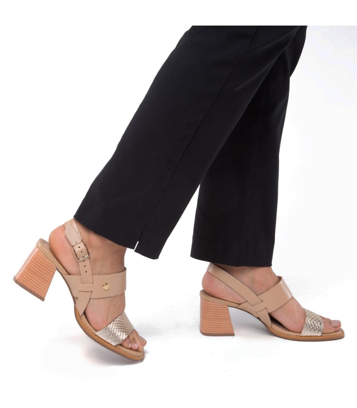 Sandalia Mujer Thea Beige