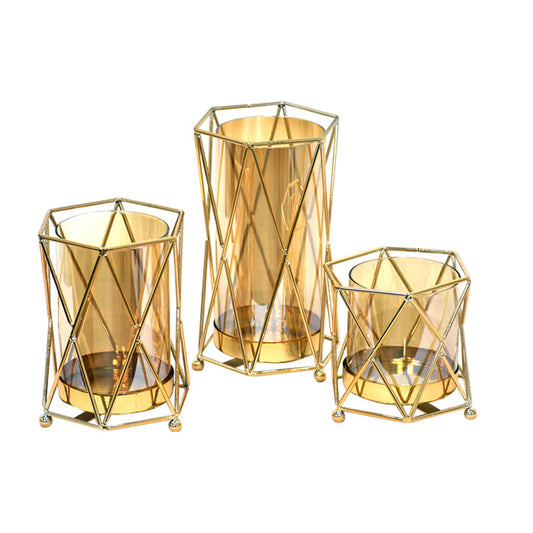 Set 3 Candelabros Geometrix