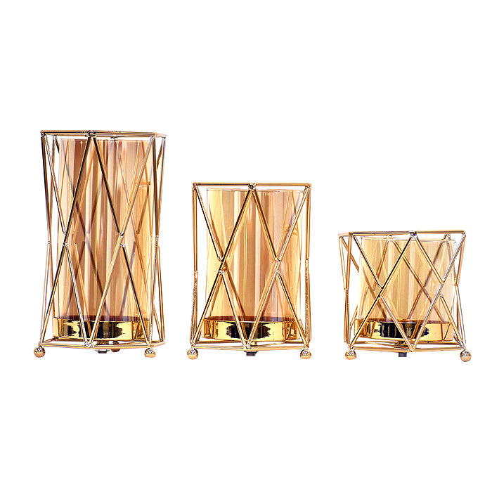 Set 3 Candelabros Geometrix