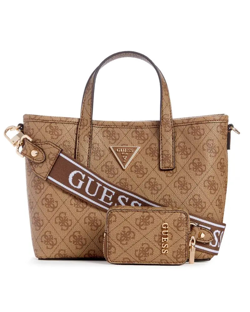 Cartera Mujer Mini Con Bolsito y Billetera Cafe