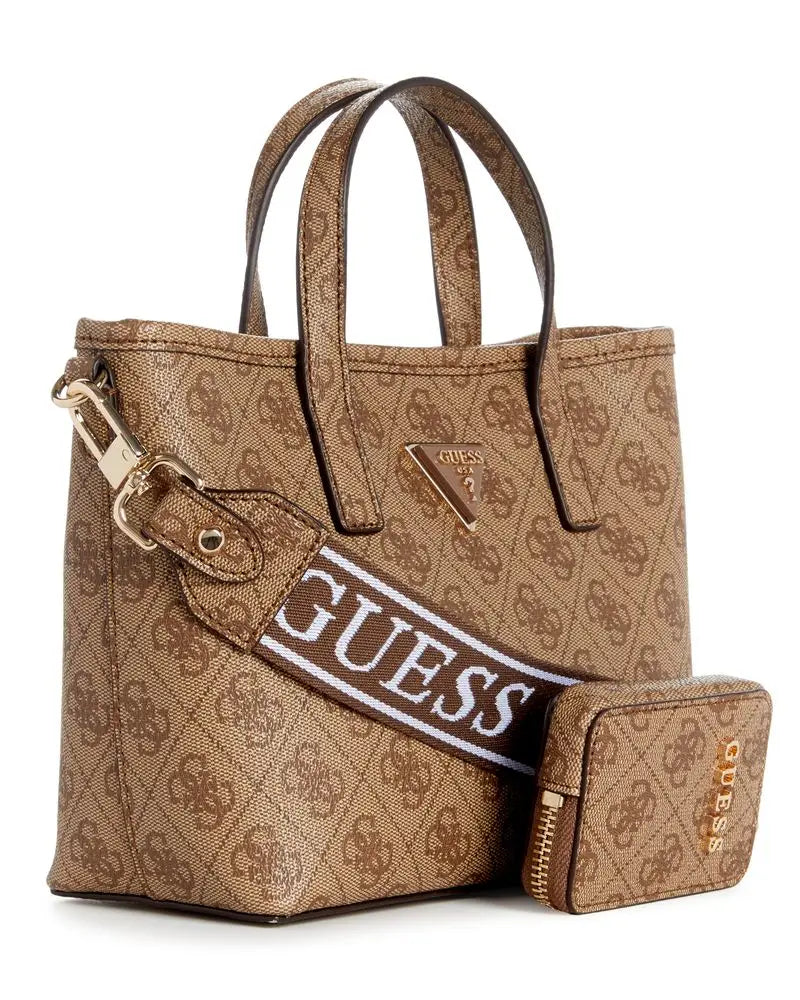 Cartera Mujer Mini Con Bolsito y Billetera Cafe