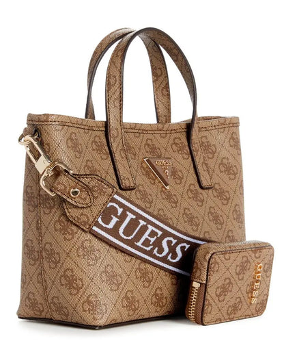 Cartera Mujer Mini Con Bolsito y Billetera Cafe