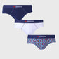 Slip Hombre 3 Unidades Design Colores