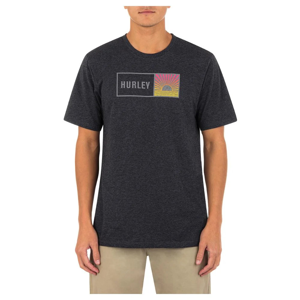 Polera Hombre Everyday Sunbox Black Heather Gris