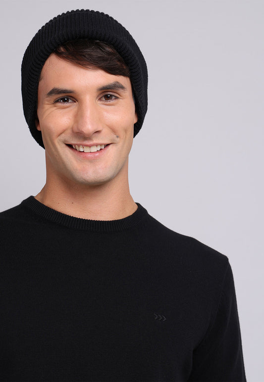 Sweater Hombre Cuello Redondo Negro