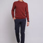 Sweater Hombre Cuello Redondo Burdeos