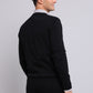 Sweater Hombre Cuello V Negro