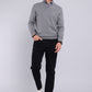 Sweater Hombre Cuello V Gris