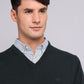 Sweater Hombre Cuello V Verde