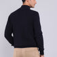 Sweater Hombre Half Zipper Azul