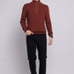 Sweater Hombre Half Zipper Burdeos