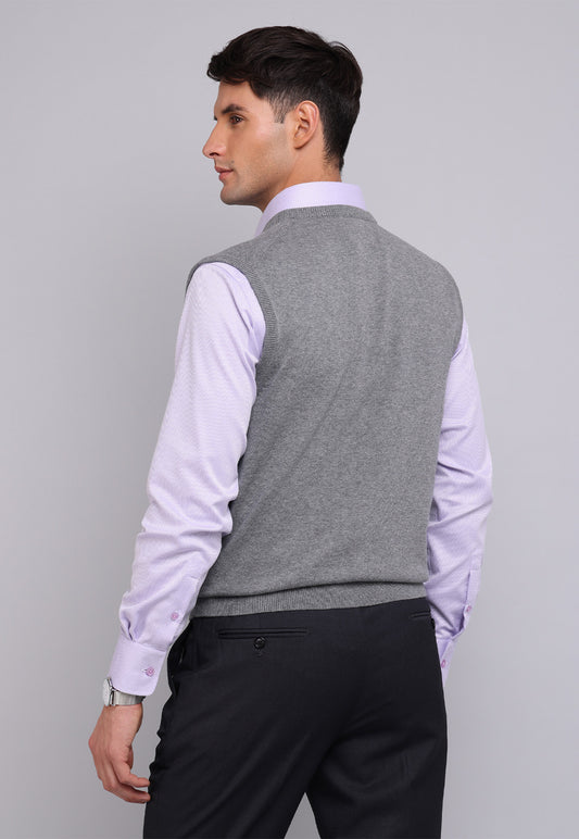 Sweater Hombre Sin Mangas Gris