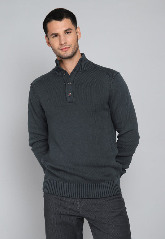 Sweater Hombre Stone Azul Oscuro