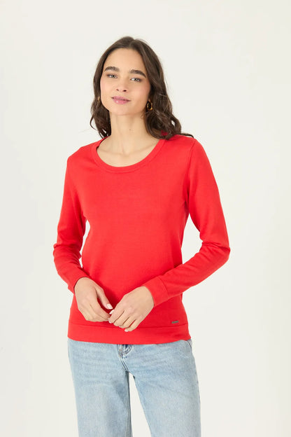 Sweater Manga Larga Rojo